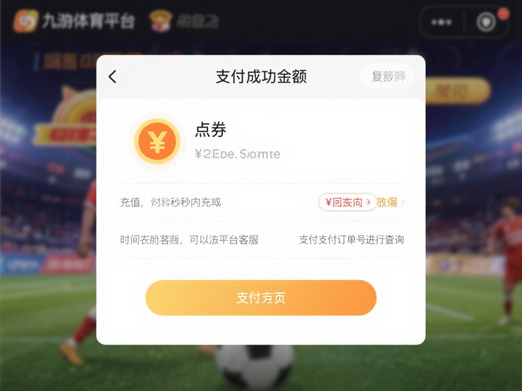 支付成功后，返回九游体育平台，刷新账户余额页面，查